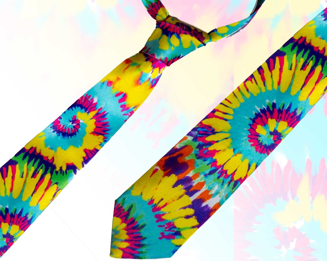 TieDye Necktie Etsy