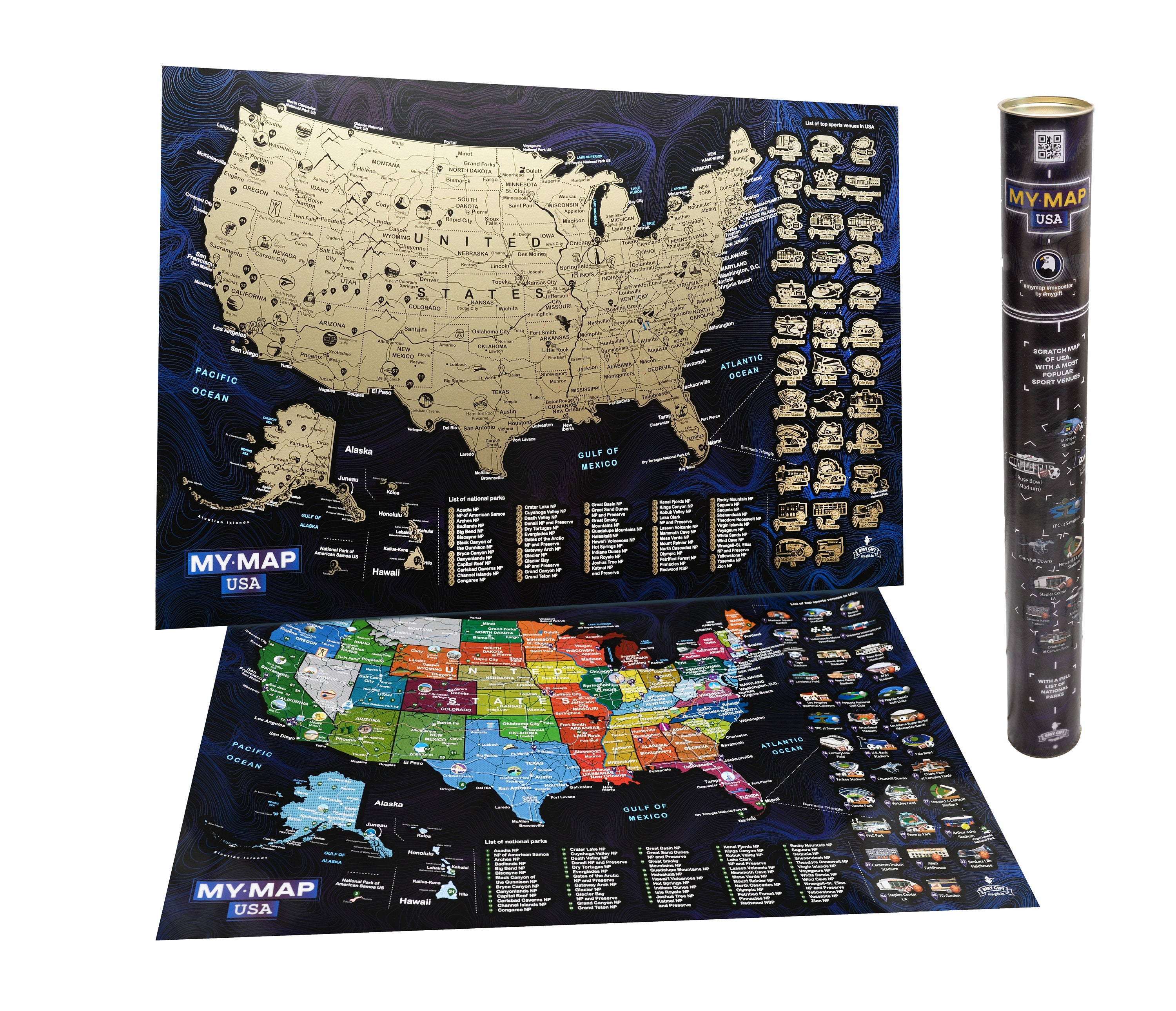 Us Map Scratch Off - xqhisty