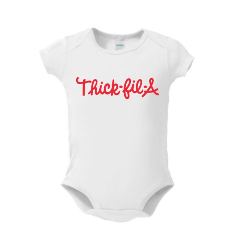 thick fil a baby onesie