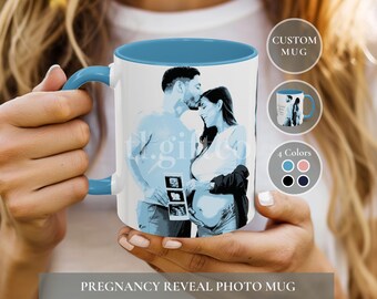 Personalized Pregnancy Announcement Mug, Baby Arrival Date, Expecting Parents Gift
