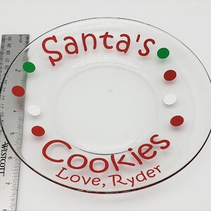 Cookies For Santa, Cookies For Santa Plate, Cookie Plate For Santa, Cookies and Milk For Santa, Personalized Cookies For Santa, Santa Mug image 7