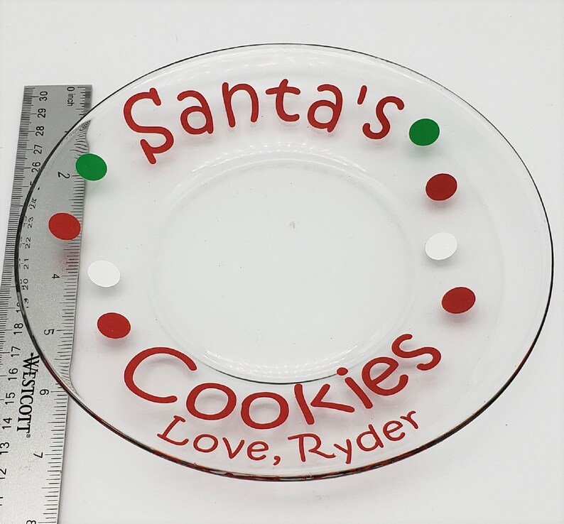 Cookies For Santa, Cookies For Santa Plate, Cookie Plate For Santa, Cookies and Milk For Santa, Personalized Cookies For Santa, Santa Mug image 7