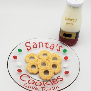 Cookies For Santa, Cookies For Santa Plate, Cookie Plate For Santa, Cookies and Milk For Santa, Personalized Cookies For Santa, Santa Mug image 6