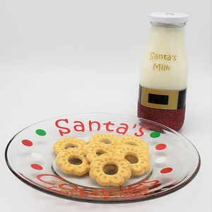 Cookies For Santa, Cookies For Santa Plate, Cookie Plate For Santa, Cookies and Milk For Santa, Personalized Cookies For Santa, Santa Mug image 5