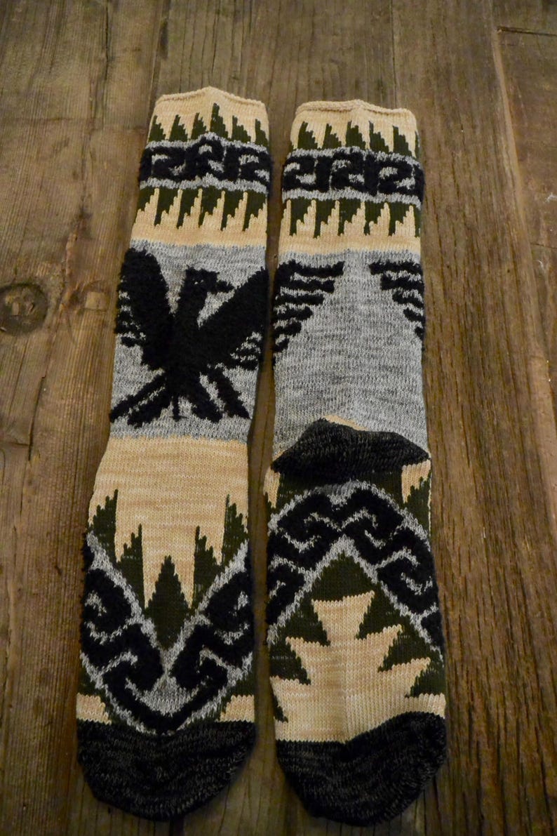 Eagle Totem Patterned Thick Boot Socks Knitted Boot Socks Gift - Etsy