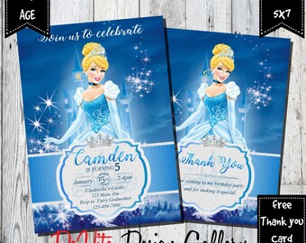 Cinderella Invitation Etsy