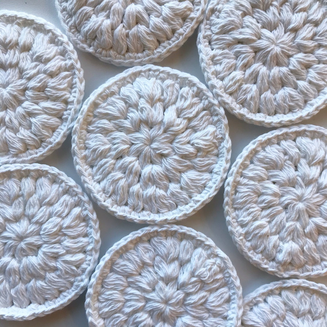 Cotton Face Rounds . 4 Pack . Reusable . Eco Friendly . Etsy