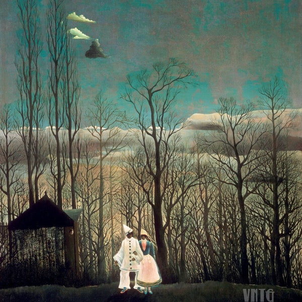 Henri Rousseau : Soirée de carnaval (1886) Impression giclée d'art murale sur toile tendue ou encadrée (D6045)