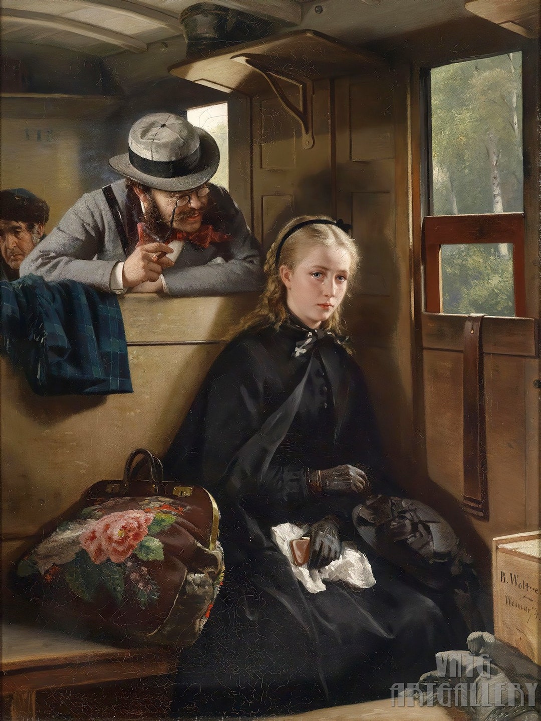 Berthold Woltze The Irritating Gentleman 1874 Canvas Etsy 日本