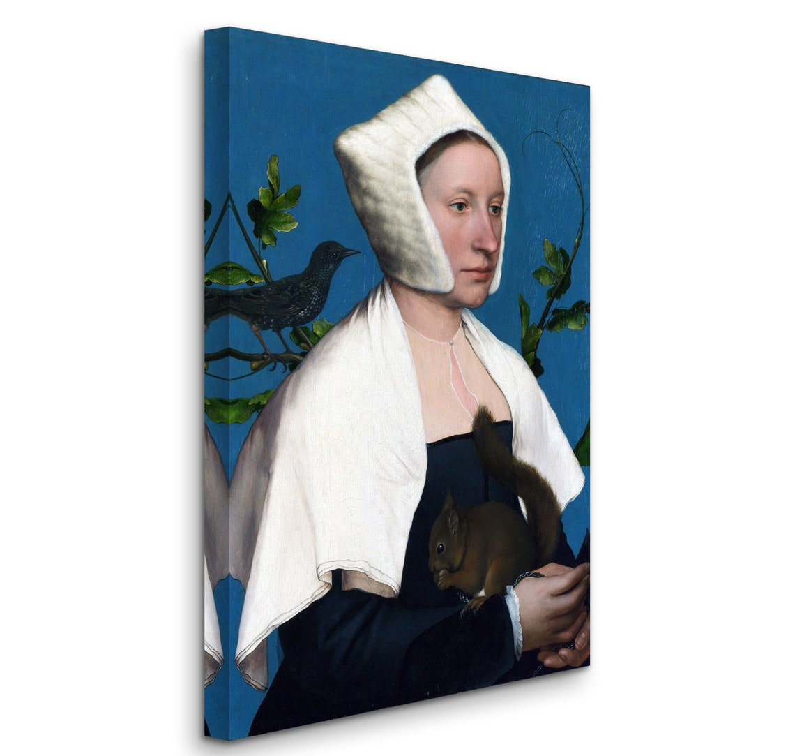 Hans Holbein Lady With a Squirrel and a Starling 1527 Etsy