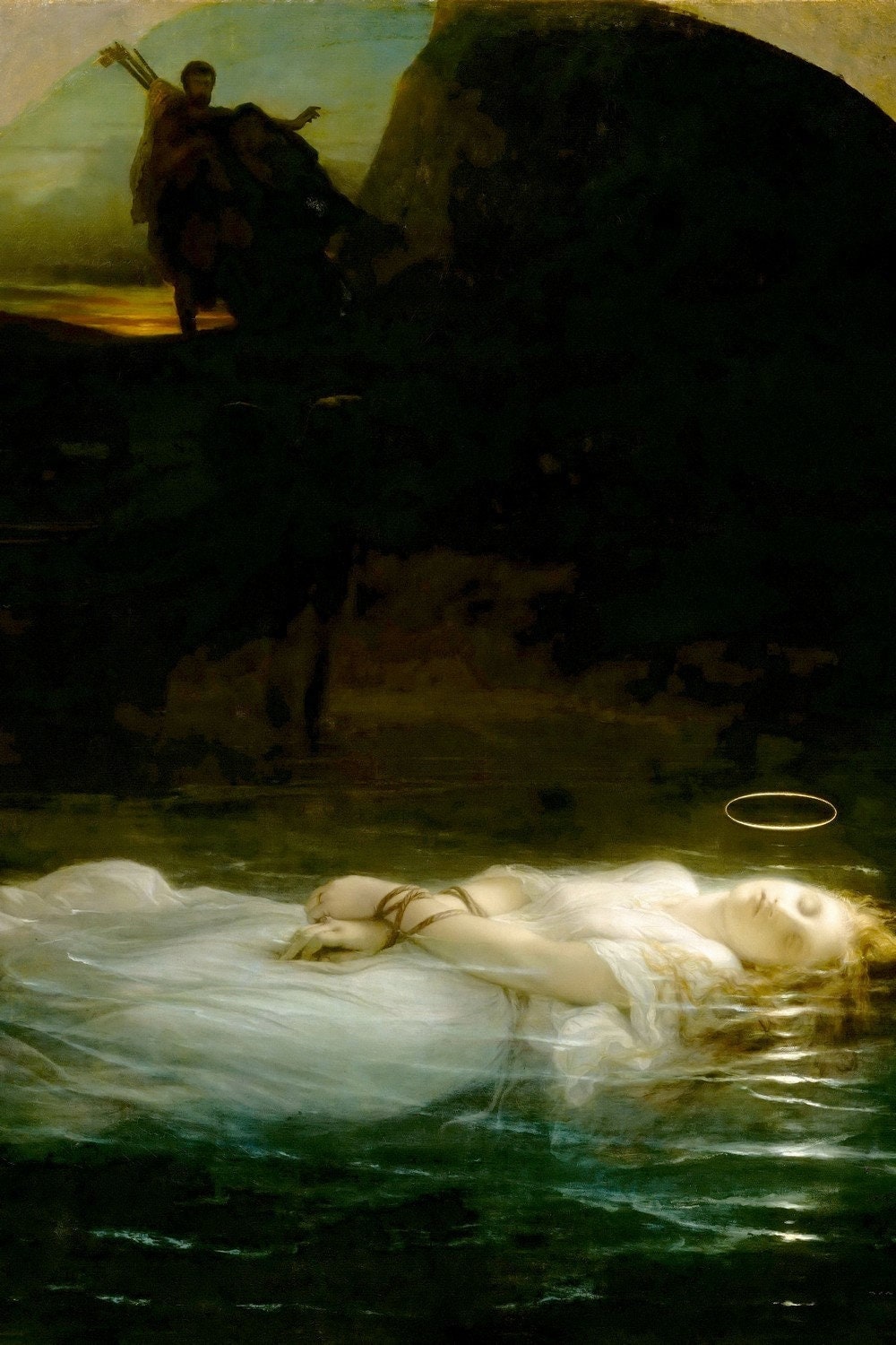 Paul Delaroche : Le Jeune Martyre The Young Martyr (1855) Canvas Gallery Wrapped or Framed Giclee Wall Art Print (D6040)
