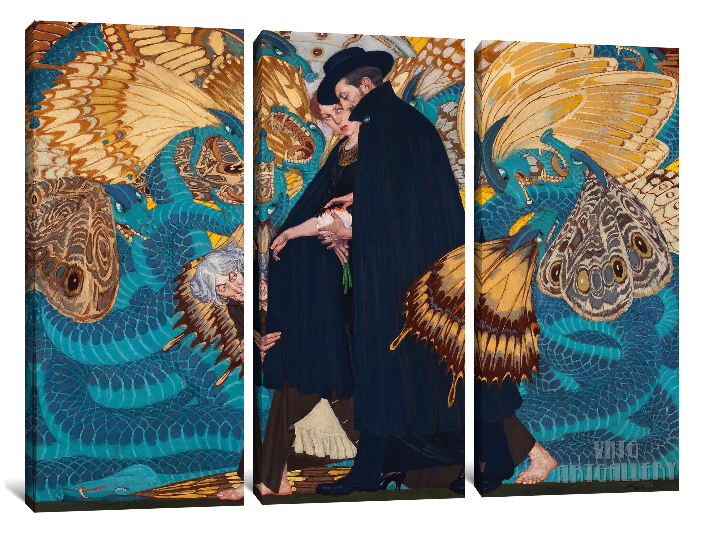 エドワード・オークン：戦争と私たち（1917年）キャンバスギャラリー