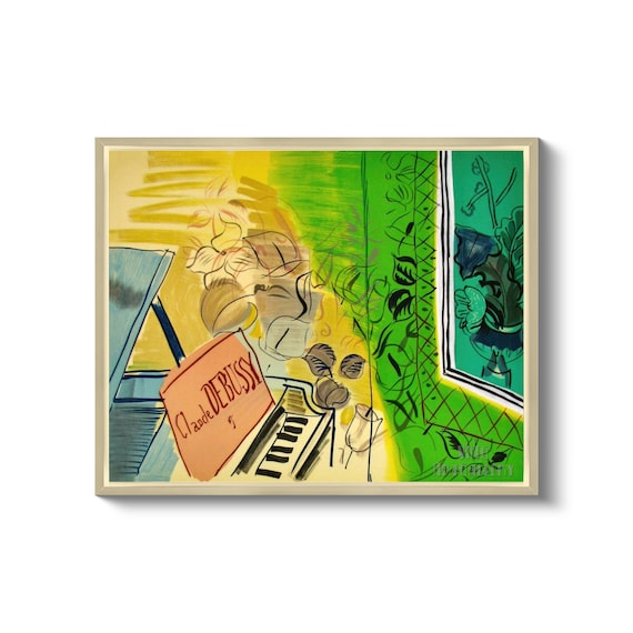 Raoul Dufy : Homage to Claude Debussy Canvas Gallery Wrapped or