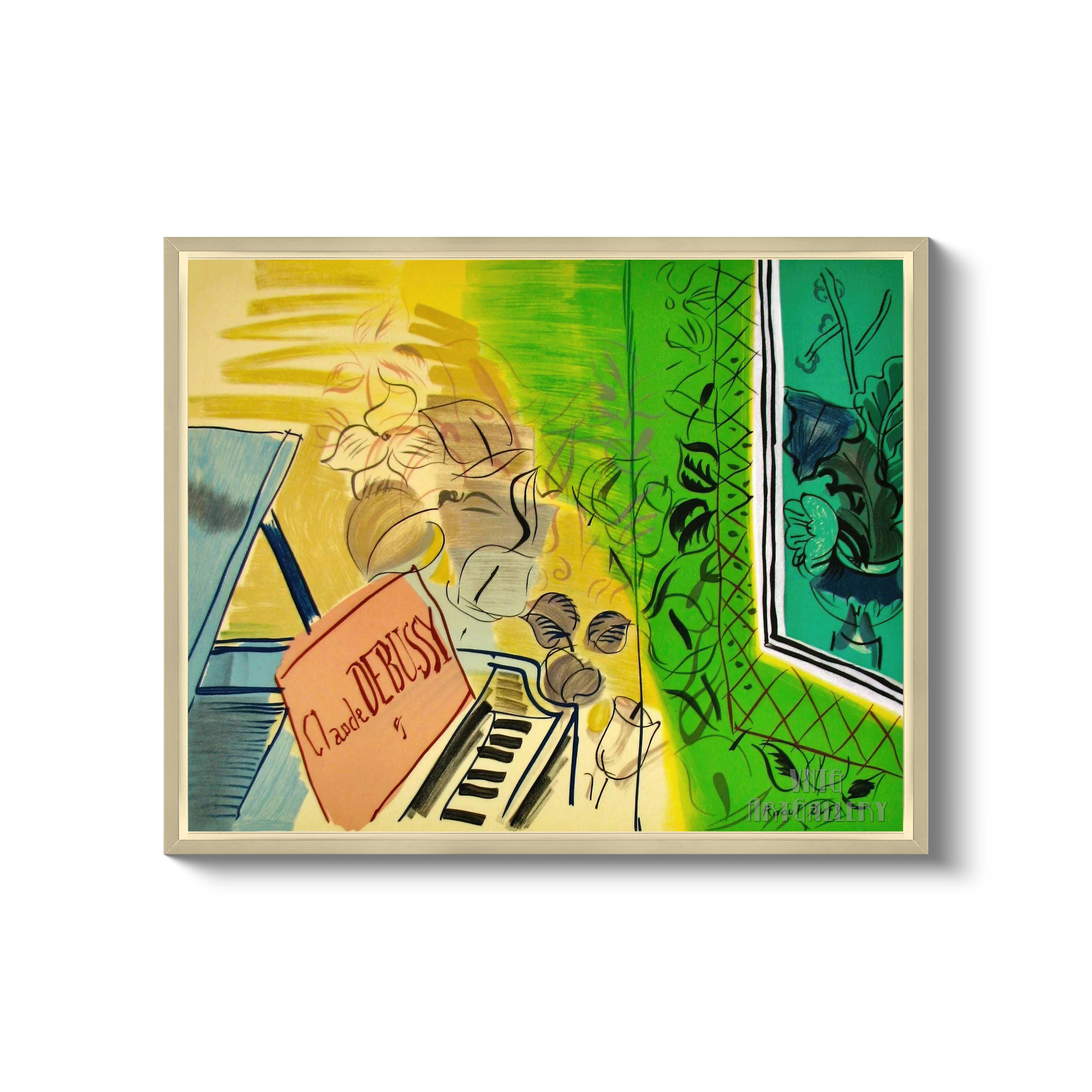 Raoul Dufy : Homage to Claude Debussy Canvas Gallery Wrapped or