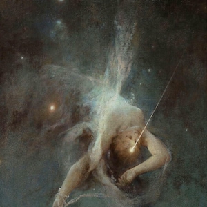Witold Pruszkowski: Sternschnuppe (1884) Leinwand Gallerie gerahmt Giclee Wand Kunst Druck Digital Remastered (D6045)