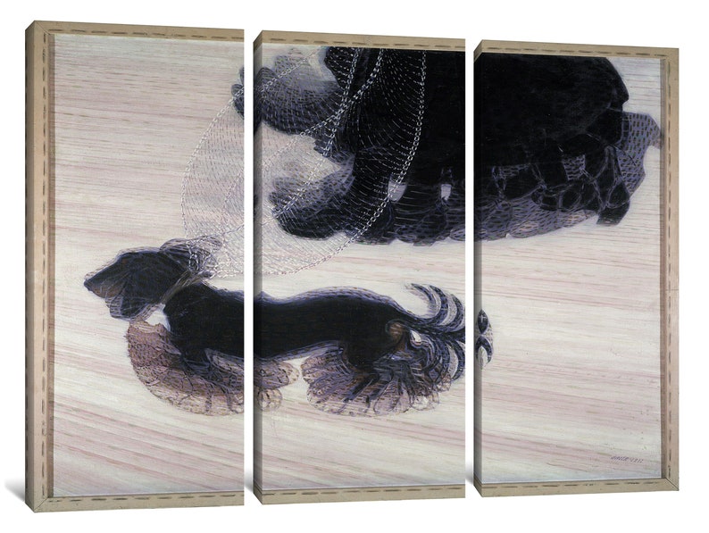 Balla Dynamisme dun chien en laisse 1912 Canvas