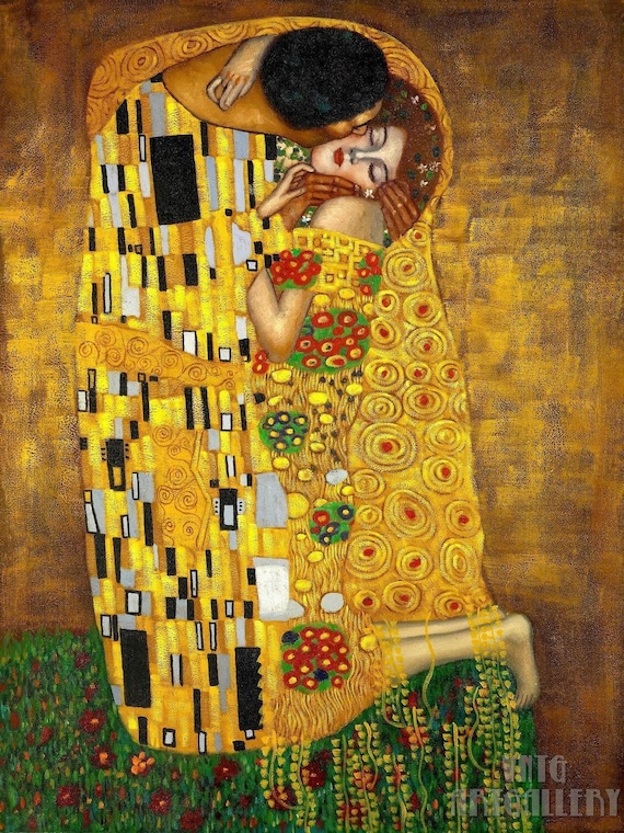最終お値下げ‼️クリムト　接吻　額　Gustav Klimt The Kiss Gustav Klimt : the Kiss (1907-1908) Canvas Gallery Wrapped or