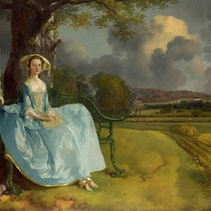 Thomas Gainsborough : Mr and Mrs Andrews (1750) Canvas Gallery Wrapped or Framed Giclee Wall Art Print Digitally Remastered (D3560)