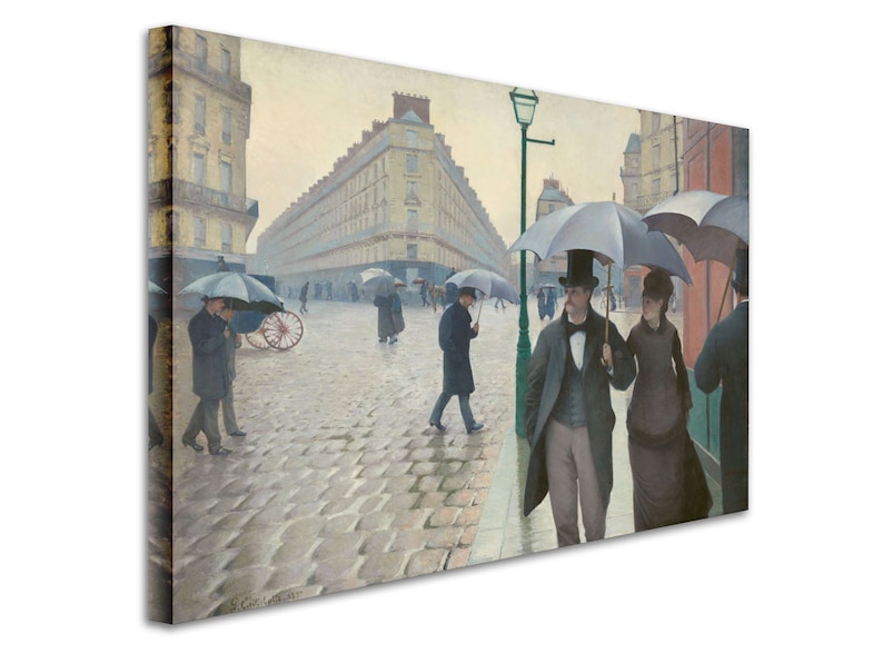 Gustave Caillebotte Rue de Paris Temps de Pluie 1877 Etsy