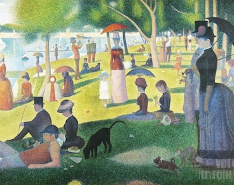 ジョルジュ・スーラ、【グランキャンのオック岬】、新品高級額 額装付 ジョルジュ・スーラ、【グランキャンのオック岬】、新品高級額 額装付