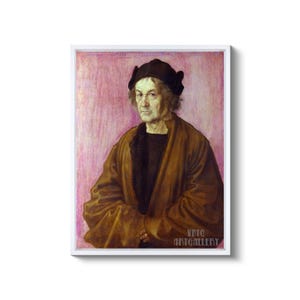 Albrecht Dürer : Portrait of Dürer's Father at 70 (1497) Canvas Gallery ...