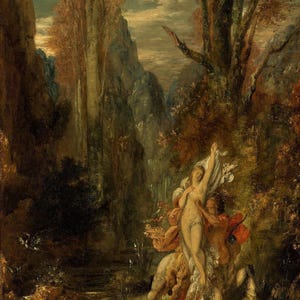 Gustave Moreau :  Dejanira (Autumn) (1872) Canvas Gallery Wrapped or Framed Giclee Wall Art Print Digitally Remastered (D6050)