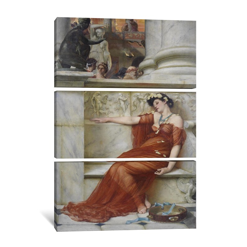 John Reinhard Weguelin D6040 The Tired Dancer 1879 Canvas Gallery Wrapped Giclee Wall Art Print