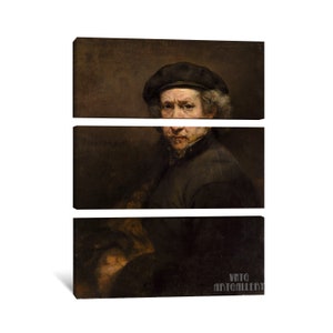 Rembrandt Van Rijn : Self Portrait 1659 Canvas Gallery - Etsy