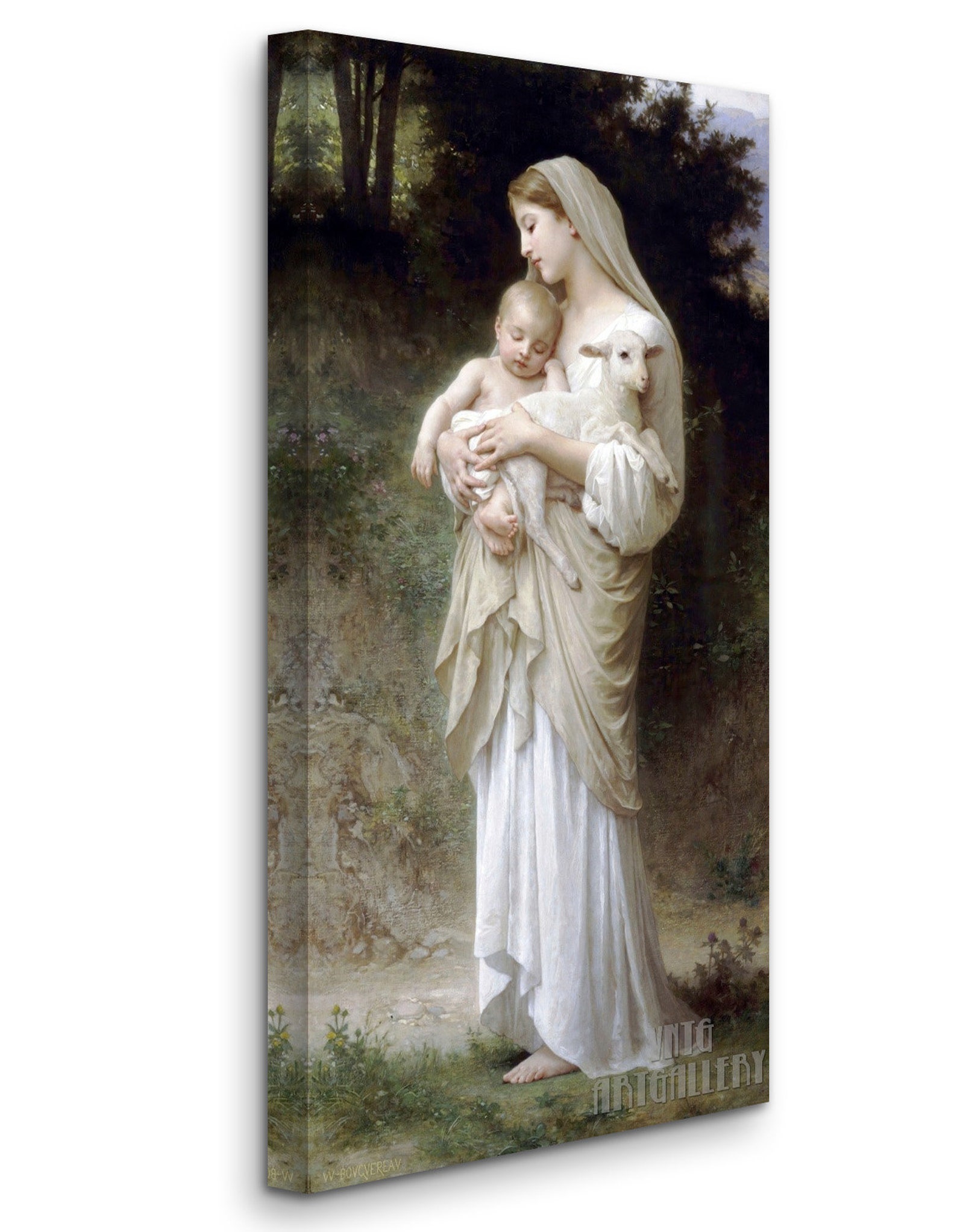 William-adolphe Bouguereau : Innocence 1893 Canvas Gallery Wrapped or ...