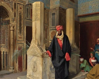 à la Mosquée Ludwig Deutsch, ldt9 Tableau imprimé sur toile, 150 x 90