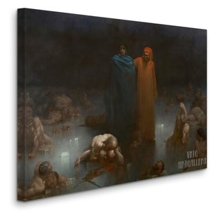 Gustave Dore : Dante and Virgil in the Ninth Circle of Hell - Etsy