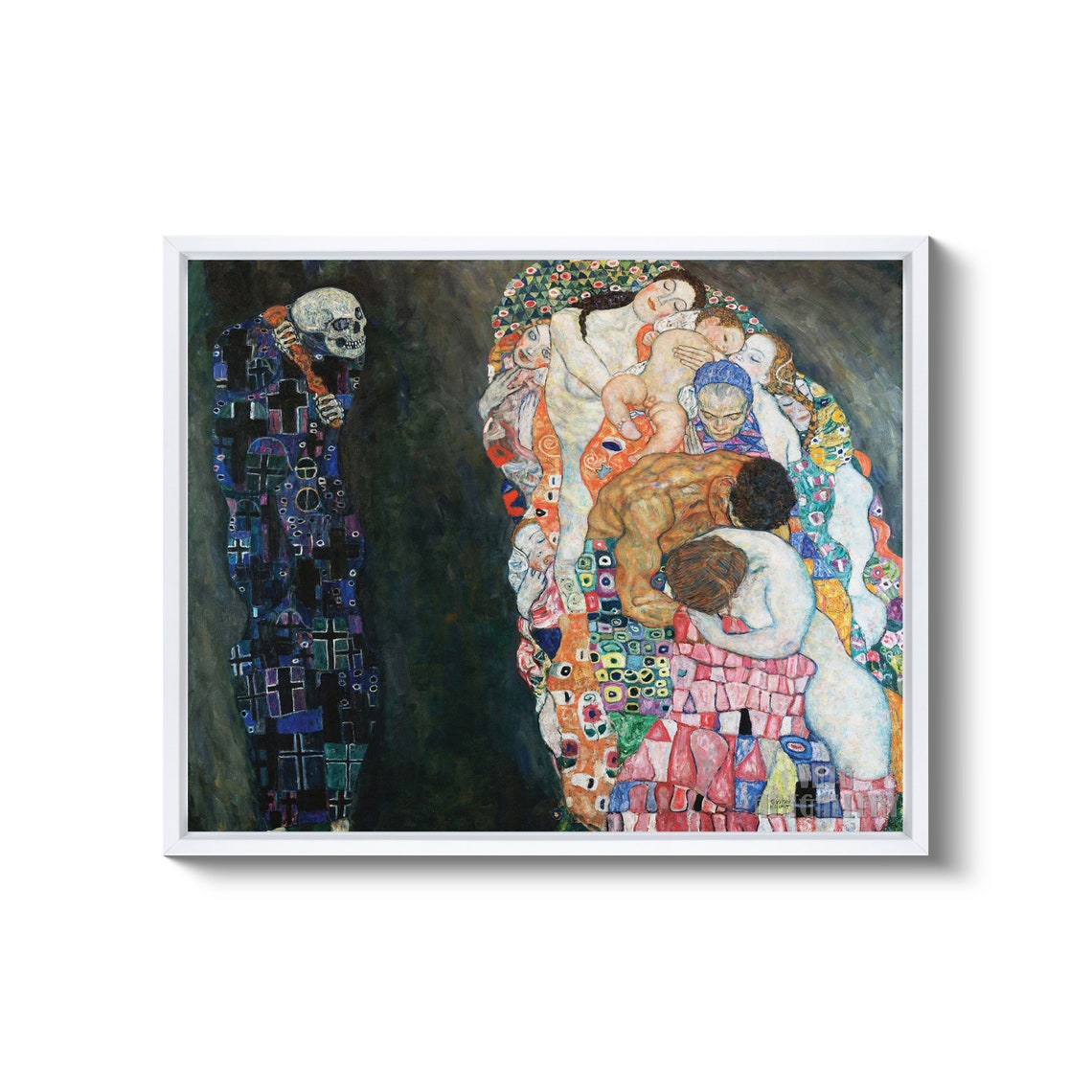 Gustav Klimt : Death and Life 1916 Canvas Gallery Wrapped or - Etsy
