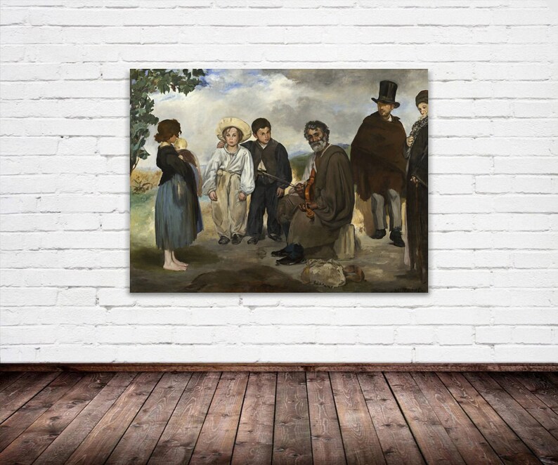 Edouard The Old Musician 1862 Canvas Gallery