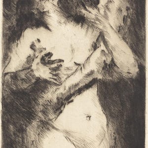 Lovis Corinth : Der Kuss (The Kiss) (1921) Canvas Gallery Wrapped or Framed Giclee Wall Art Print Digitally Remastered (D6045)