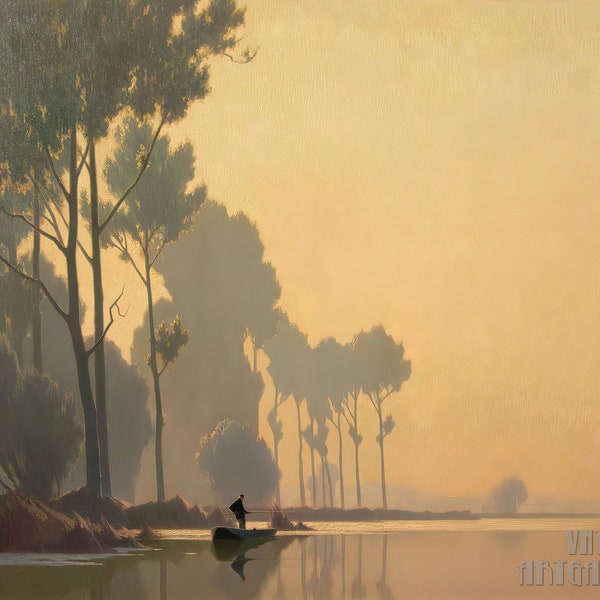 Alexandre Jacob : Early Morning (1876-1972) Canvas Gallery Wrapped or Framed Giclee Wall Art Print (D5060)