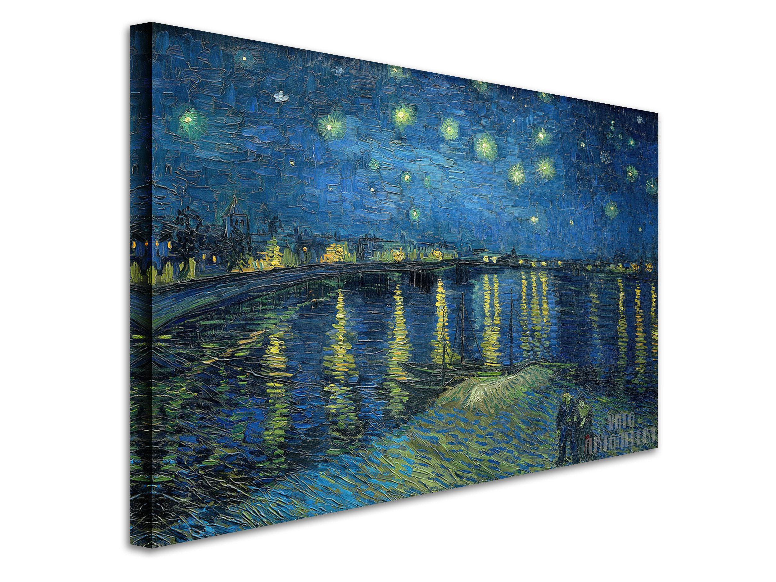 Vincent Van Gogh : Starry Night Over the Rhone (1888) Canvas Gallery ...