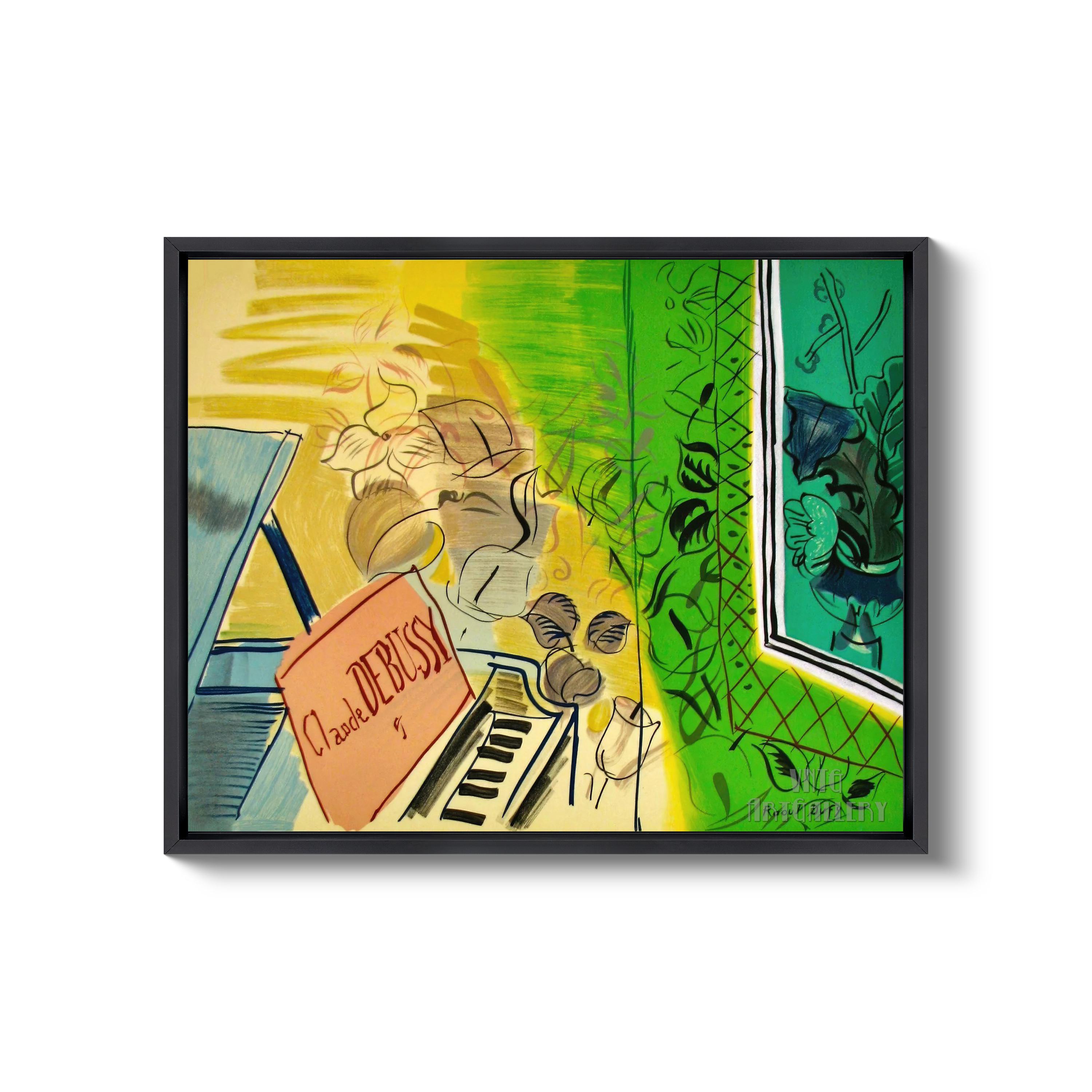 Raoul Dufy : Homage to Claude Debussy Canvas Gallery Wrapped