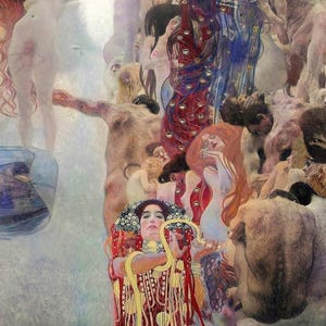 Gustav Klimt : Medicine (1907) Canvas Gallery Wrapped or Framed Giclee Wall Art Print Digitally Remastered (D6040)