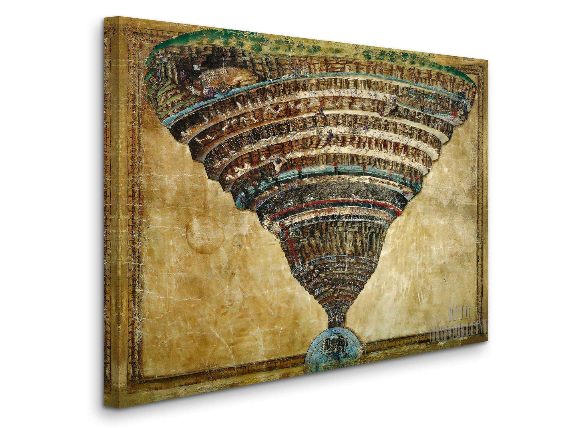 Sandro Botticelli Mappa Dellinferno