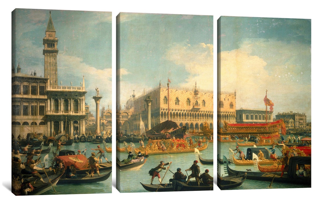 Canaletto - Bucentaur's Return to the Pier by the Palazzo Ducale