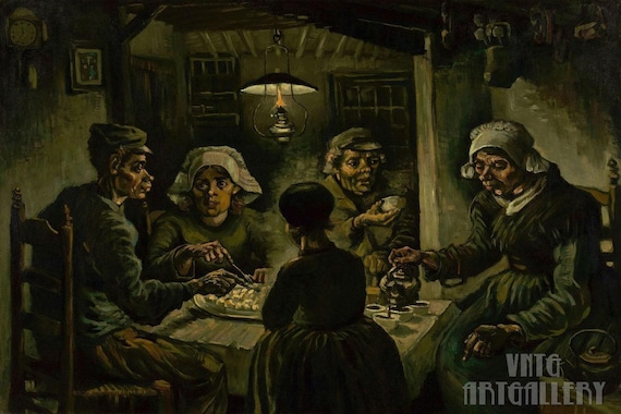 フィンセント・ファン・ゴッホ：ジャガイモを食べる人々（1885年