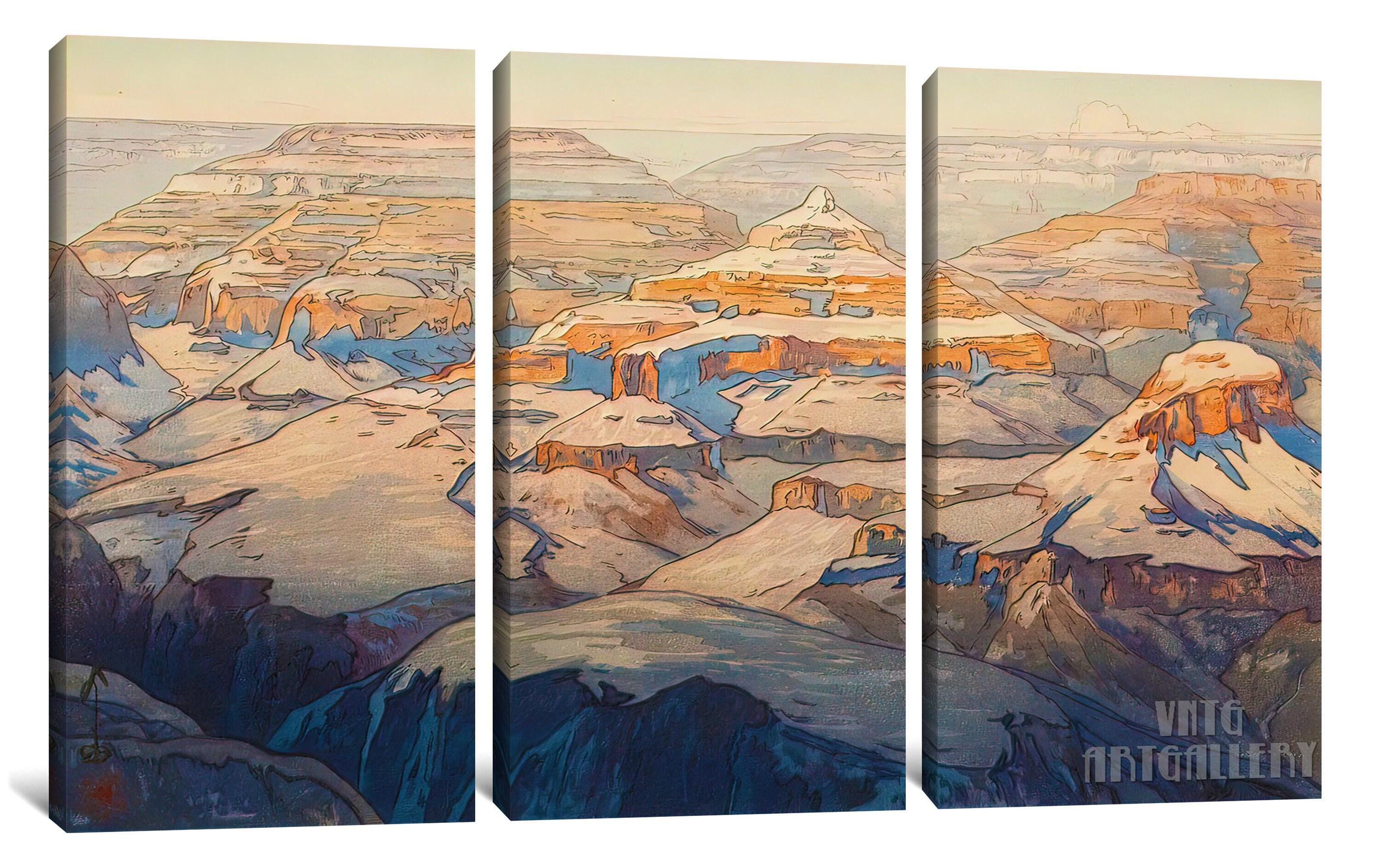 Yoshida Hiroshi : Grand Canyon (1925) Canvas Gallery Wrapped Yoshida Hiroshi : Grand Canyon (1925) Canvas Gallery Wrapped