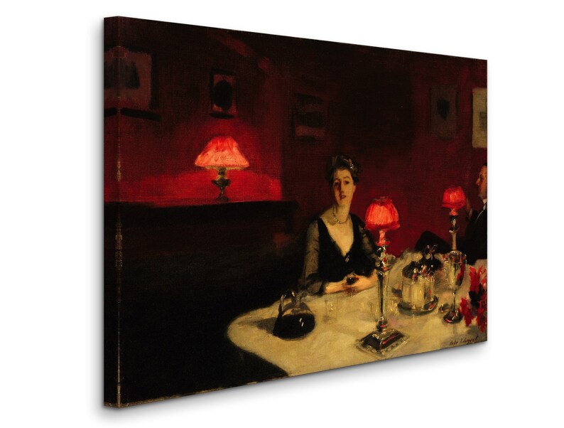 John Singer Sargent : A Dinner Table at Night 1884 Canvas - Etsy