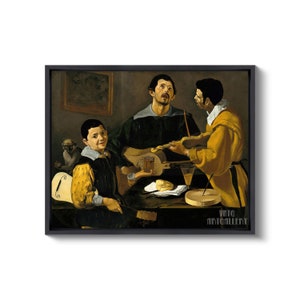 Diego Velázquez : the Three Musicians (1618) Canvas Gallery Wrapped or ...