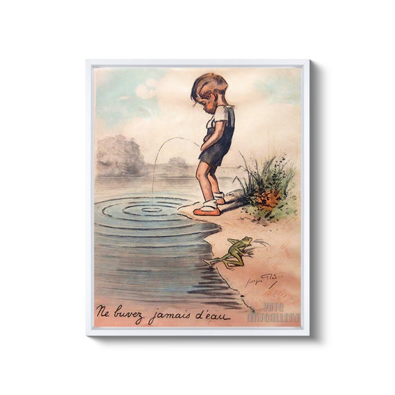 Georges Redon : Boy Peeing in the Lake Don't Drink the Water