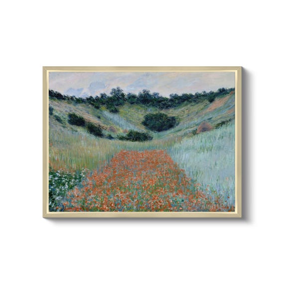クロード・モネPoppy Field in a Hollow near Give Poppy Field in a Hollow near Giverny, 1885 by Claude Monet
