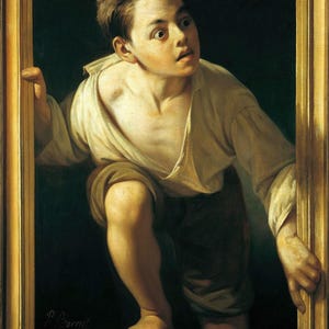Pere Borrell del Caso: Escaping Criticism (1874) Stampa artistica su tela, incorniciata o avvolta in una galleria, rimasterizzata digitalmente (D6045)