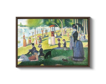 ジョルジュ・スーラ：グランド・ジャット島の日曜日の午後（1884年