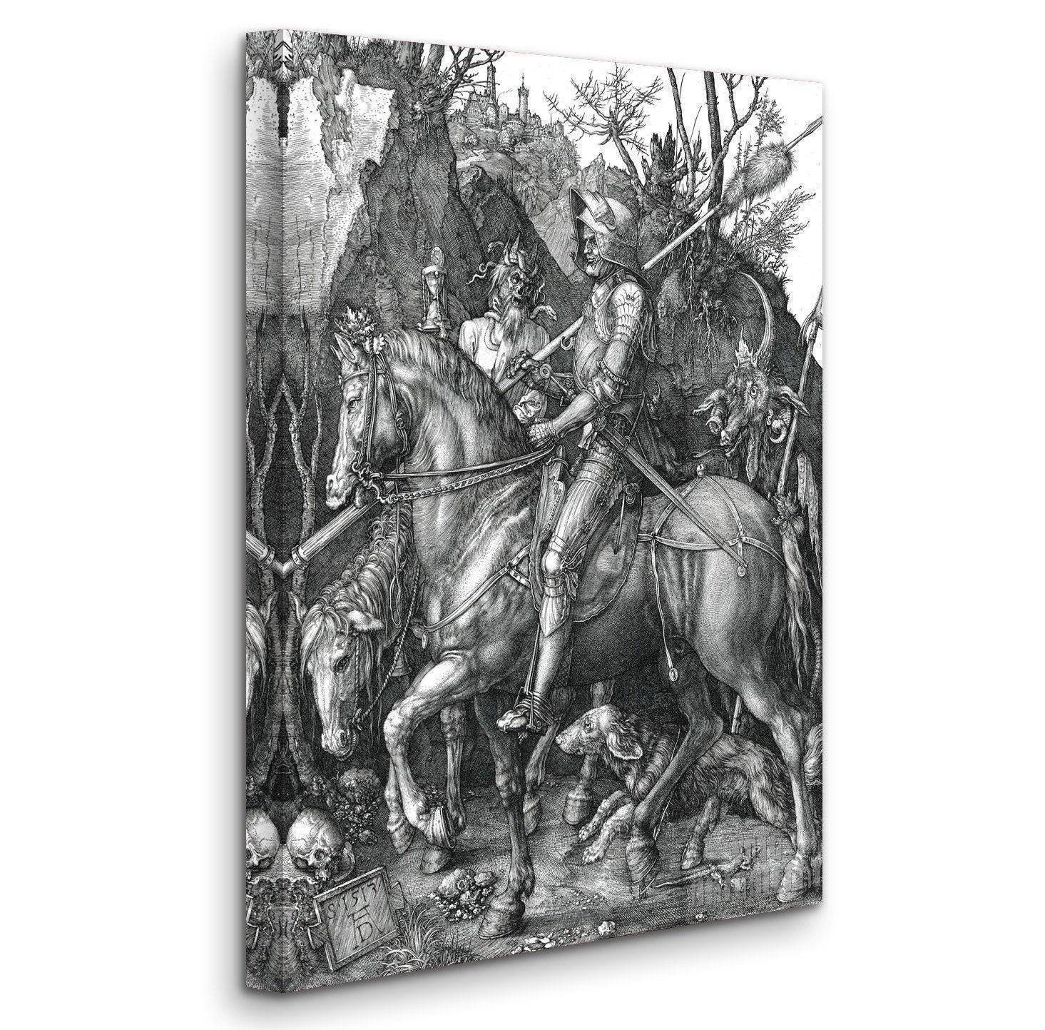 Albrecht Durer : the Knight Death and the Devil (1513) Canvas Gallery ...