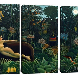 Henri Rousseau : The Dream 1910 Canvas Gallery Wrapped or Framed Giclee Wall Art Print D4060 image 5